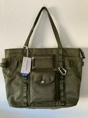 Tommy Bahama Olive Green large travel tote